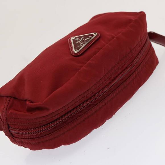 PRADA Pouch Nylon Red Auth ac2907 - Picture 5 of 16